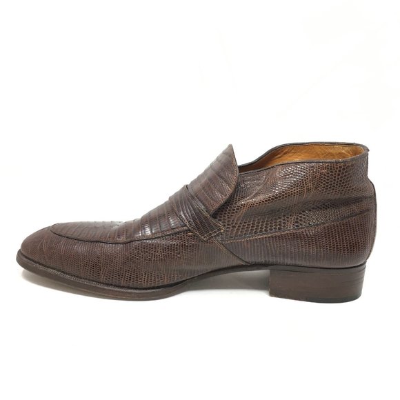 Bally Ankle Boots Shoes Size 8 Brown Full Lizard main image 8
